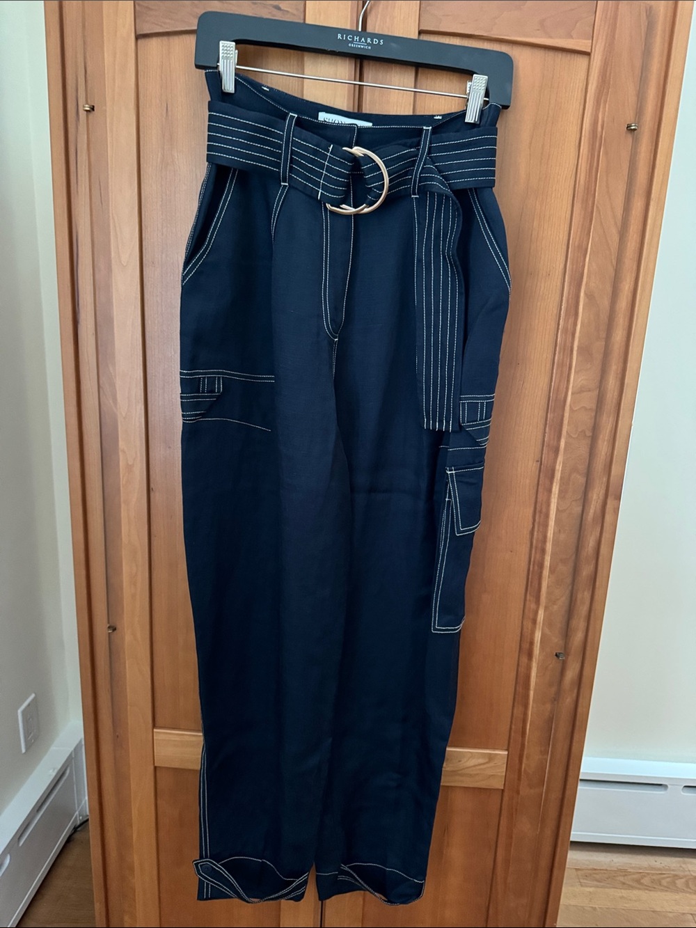 Shona Joy Navy Blue Labeled Trousers